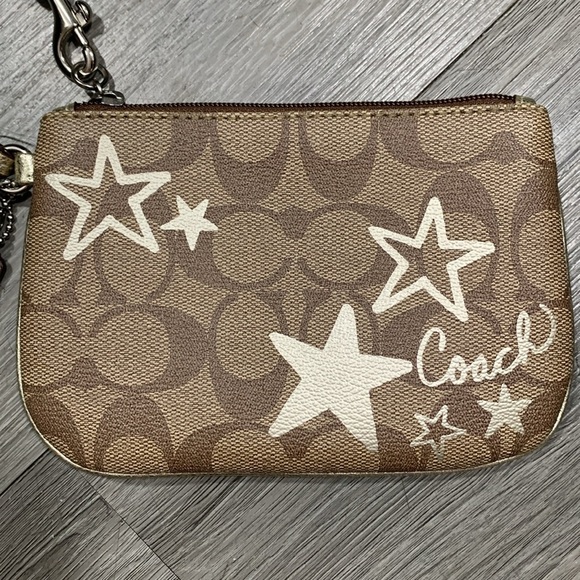 Coach Wristlet Heritage Signature Star Collection Pouch Wallet Clutch NWT - Picture 2 of 7
